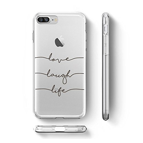 Para iPhone 7 Plus   iPhone 8 Plus Carcasa   YIGA Moda M  sica Transparente TPU Gel Cubierta De Silicona Suave Funda Tapa Case Cover para Apple iPhone 7 Plus   iPhone 8 Plus  5 5 pulgadas 