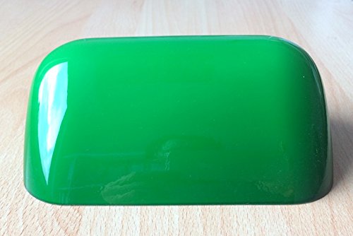 Lampenglas für Banker Lampe 15 cm, Ersatzschirm , Bankers-Glas ,Schirm ,Glas ,Glasschirm , Lampenschirm ,Ersatzglas für Bauhaus Stil ,Landhaus Tischlampe Leuchte in grün - 2
