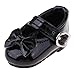 Produktbild P Prettyia Bowknot Puppenschuhe Puppenzubehör Schuhe für 12 Zoll Puppen, aus PU - Schwarz