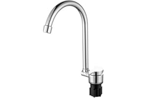 Ginobili Copper Faucet High-End Folding Faucet Water Tap 360 Degree Cold Hot Water Faucet for Marine Boat Yacht 1006