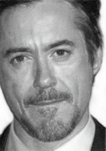 ROBERT DOWNEY JR. - Original Art Print (LARGE A3 - Signed by the Artist) #js003