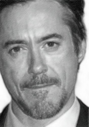 ROBERT DOWNEY JR. - Original Art Print (LARGE A3 - Signed by the Artist) #js003