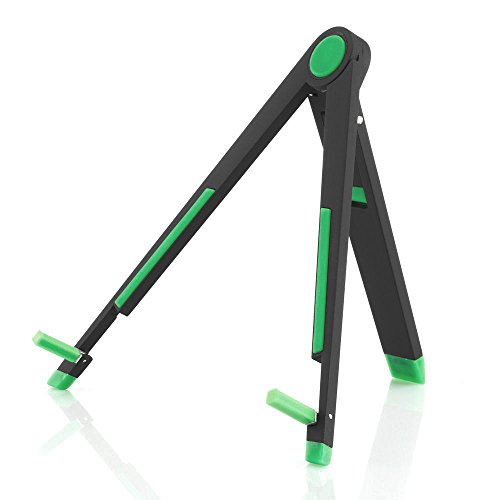 deleyCON HQ Universal Tablet Halterung/Ständer - Staffelei für iPad / Galaxy Tab usw - mit & ohne Case nutzbar Schwarz