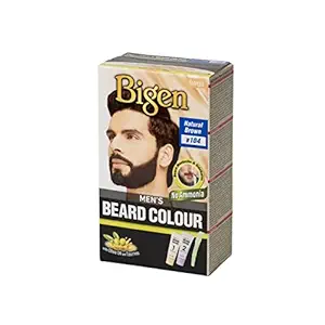 Bigen Mens Beard Color Natural Brown (B104) 20gm+20gm=40gm