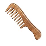 JETTINGBUY(R)Beauty Wooden Natural Sandalwood Handmade Wide Tooth Comb Massage Comb Hair Care