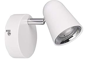 RL LIVE YOUR LIGHT Reality Leuchten Toulouse R82121131 Spot mural LED en plastique blanc mat avec LED 3,5 W