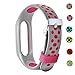 Produktbild SUNEVEN Verstellbarer Ersatz Gurt für Xiaomi Mi Band 2, Weiche Handschlaufe Smart Armband Sport Band Armband für Xiaomi Mi 2 Rose