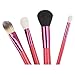Abody New 12pcs Professional Wooden Handle Makeup Brush Set Cosmetic Brush Kit Makeup Tool with Cup Leather Holder Case (Rose)