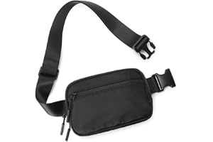 Midjeväska dam bältesväska herr, mode sport höftväskor liten axelväska kvinnor bröstväska kanvas crossbody bag med justerbar