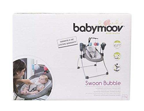 Babymoov A055005 Bubble Babyschaukel, mit Adapter, braun/mandelgrün - 7