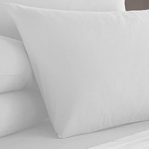 Flannelette Bedwear Indulgence Range (Pillow Case Pair 50x75cm, White)