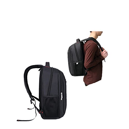 Evay 15,6 17 Zoll Business Laptop Rucksack Wasserdicht Mordern Rucksack für Damen Herren (15,6 Zoll, Schwarz) - 7