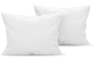 Dreamzie Poszewka na poduszkę 40 x 60 Zestaw 2 sztuk z mikrofibry z certyfikatem Oeko-Tex, miękka i szczotkowana poszewka na poduszkę, w dotyku skóra brzoskwiniowa - biała