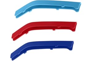 SHENGJUE 3 Colored Front Grille Insert Trims Clip In Grille Trims Strips Covers Compatible with BMW 2/3/4/5/6/7 series,x3/x4/x5/x6/x7 (3 Series 13-19 F30 F31 8-Beam)