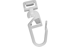 YJSDDNTY Fix - Guide pieghevoli per tende e guide profilate con scanalatura da 6 – 6,5 mm, 50 pezzi