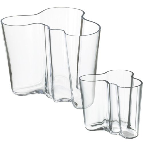 Iittala 950516 Aalto Vase Set 160 mm, 95 mm klar