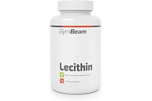 ‎GYMBEAM GymBeam Lecithin (Kapseln) - Natürliche Soja-Kapseln, 1200 mg Lecithin pro Kapsel, enthält Fettsäuren, Glycerin, Phosphorsäure und Cholin, Sojalecithin mit Linolensäure und Ölsäure, 120 caps
