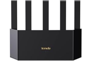 ‎TENDA Tenda Wi-Fi 6 Router AX1500 Mbps Gigabit Dual Band - Router bezprzewodowy 5GHz/2.4GHz - 4xporty WAN/LAN Gigabit - 5xzewnętrzne anteny, tryb punktu dostępowego Repeater, Wi-Fi+, WPA3, VPN