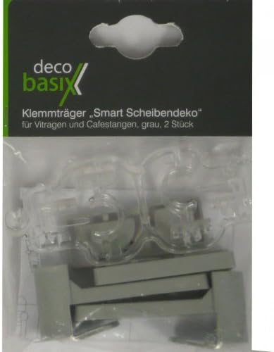 Clamping Carrier for Vitragenstangen Smart Glass Deco Gray 2 pcs