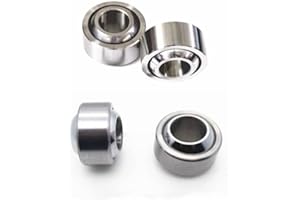 LUFAA Self-lubricating Radial Spherical Plain Bearings GE4C GE5C GE6C GE8C GE10C GE12C GE15C GE17C GE20C GE25C GE30C Pack of 1-4 (Size : GE12C 4pcs)