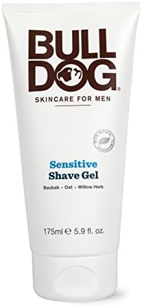 Bulldog Mens Skincare and Grooming Sensitve Shave Gel, 5.9 Ounce