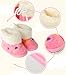 Femizee Toddler Boys Girls Cotton Design Warm Winter Soft Sole Boots Crib Shoes Pink 9-12 Months
