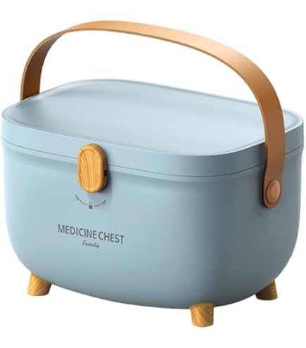 Scatola Pronto Soccorso Per Medicinali - In Plastica Con Maniglia E Croce Rossa - Foto 11