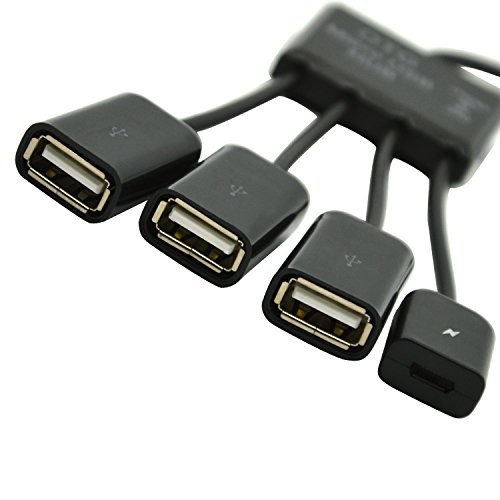 Vococal® 4 in 1 Multi-funktionale Micro USB Host OTG HUB Adapter Ladekabel mit Schalter für OTG Fähigen Smartphones Tablets - 3