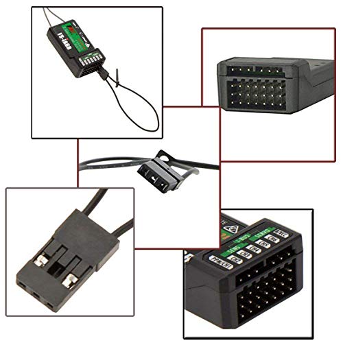 Crazepony-UK Flysky FS-iA6B Receptor 6 Canales RC Receiver PPM Output with iBus Port 2 4GHz RC Receiver Compatibile Con i6 i6S i10 i6x RC Transmisor for FPV Racing RC Drone Quadcopter