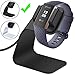 Price comparison product image CAVN Fitbit Charge 3 Charger Dock, (150cm/4.9ft) Replacement Premium Aluminum Charger Dock USB Charging Cable Adapter Portable Charging Stand for Fitbit Charge 3 /Charge 3 SE, Black
