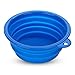 Produktbild Trinknapf Wassernapf Hundenapf Silikon Hund Futter Napf Reisenapf Faltbar Blau