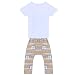 For0-4 years old,Clode® Kid Boys Outfit Clothes Printing T-shirt Tops+ Long Pants Trousers 1Set (100cm for 3 years old)