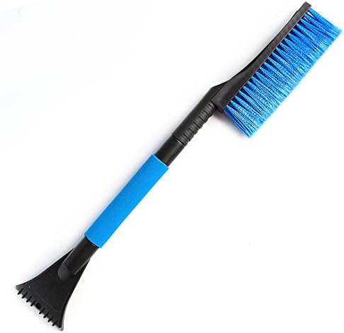 Auto Care Car Snow Brush Ice Scraper with Foam Grip Extendable 33" Telescoping Tools for Winter Window Cleaning