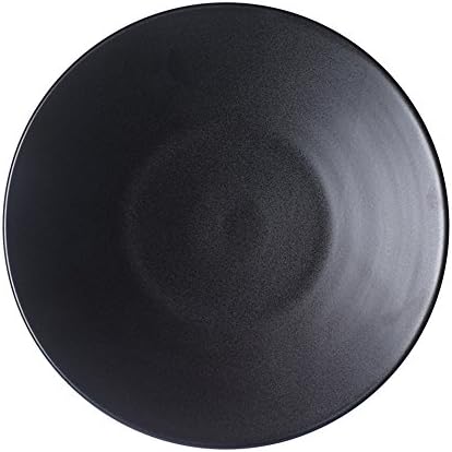 CHENXXOO Plates Ceramic Dish Pure Black Scrub Steak Large 27cm
