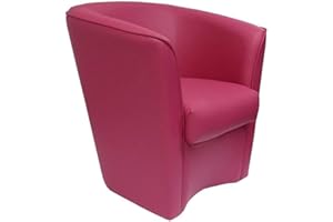LIBEROSHOPPING.eu - LA TUA CASA IN UN CLIK Schlafzimmer Sessel aus Valentina Öko-Leder mit hoher Qualität gepolstert (Fuchsie)