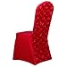 LianLe 1PCS Spandex Wedding Chair Covers Banquet Chair Cover Hotel Chair Cover (Red)