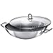 Produktbild Silit Wok, aus Edelstahl, mit Glasdeckel, Induktionsgeeignet, Shintau, 36 cm, auch geeignet für Induktion