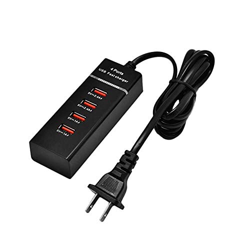 Preisvergleich Produktbild BlackEdragon Neues heißes tragbares 4USB Digital-Ladegerät Bunte Lichter Schnellladeladegerät Exquisit entworfenes langlebiges Gut Herrlich