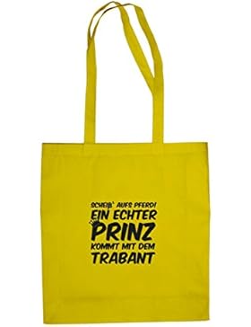Ein echter Prinz kommt mit dem Trabant - Stofftasche / Beutel