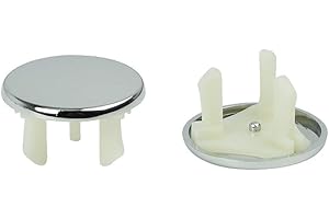 UKD Pulabo1 - Garniture de trop-plein pour lavabo de salle de bain et évier de cuisine - Couvercle rond - Portable et utile
