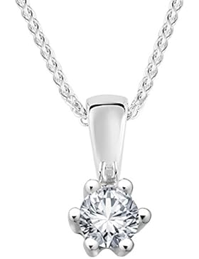 Diamond Line Damen - Halskette 585er Gold 1 Diamant