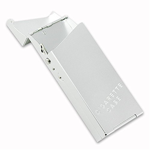 100's Cigarettes Case - WITUSE Aluminum Case for 100mm Cigarette, Silver