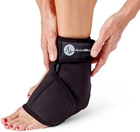 Ankle & Foot Hot / Cold Therapy Wrap Size S/M โ Great for Treating Sprained Ankles, Swelling Feet, Achilles Tendinitis, and Arthritis Relief โ Hot / Cold Gel Packs Included