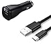 Price comparison product image Original Samsung Car Charger LN915U + DW700CBE Data Cable in Black For Samsung Galaxy S9 G960 °F for Trucks and Cars Car Charger Car Charger Charger Charger 2000 mAh USB Type C connection Bulk Packaged + Free Magic Quilted® Screen cleaner for Cleaning of your screen