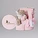 Baby Basket Vintage Box Travel- Pink- BebeDeParis- baby hamper-baby bouquet -baby gift-newborn gift