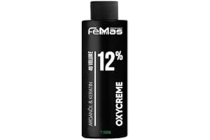 FemMas Oxycreme 12% 100 ml l Oxydant pour coloration et tonification l Application facile et tenue optimale l Révélateur pour un résultat uniforme et de qualité professionnelle