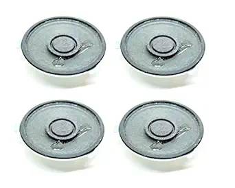 Invento 4Pcs 8 Ohm 0.5W Small Mini Speaker 28X4mm Stereo Audio Speaker for Arduino Diy