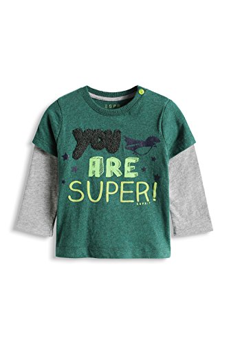 ESPRIT Baby-Boys 095EEBK009 T-Shirt, Emerald Green, 3 Years (Manufacturer Size:92)