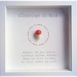 Geburtstagsgeschenk,Geschenk zum 30.Geburtstag, 40er, Muttertag, personalisierbar mit Name, Beste Freundin, Glücksbringer, Bilderrahmen, Glückspilz, Glück, Mama, Papa, Familie, Weihnachtsgeschenk