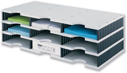 Styro Modular Sorting System 9 Compartments W723xD331xH223mm Grey and Black Ref 268-0303.98